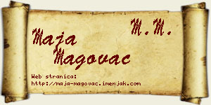 Maja Magovac vizit kartica
